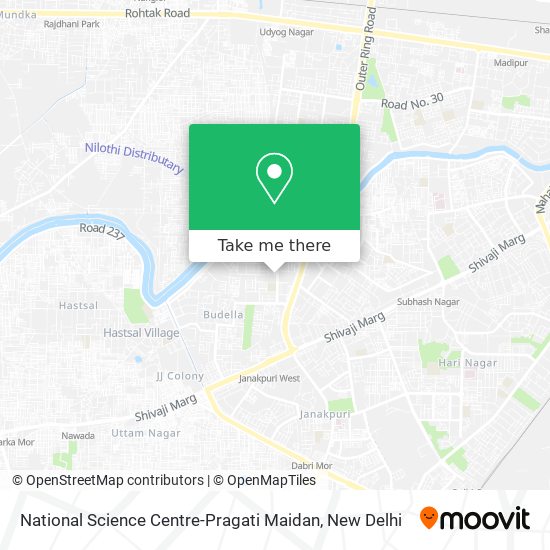 National Science Centre-Pragati Maidan map