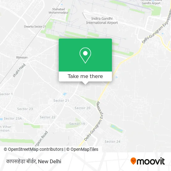 कापसहेड़ा बॉर्डर map