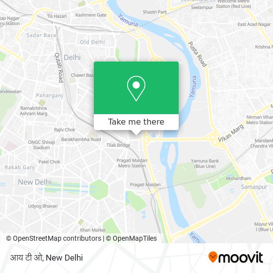 आय टी ओ map