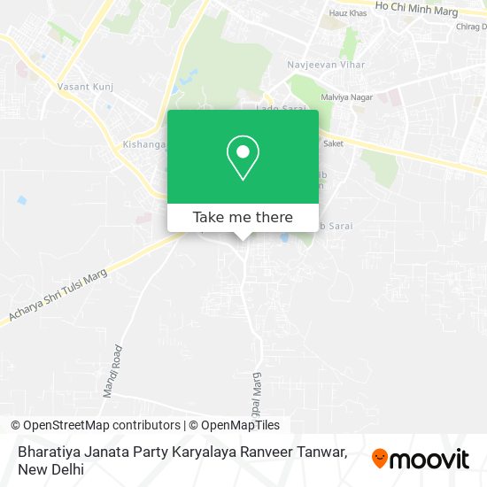 Bharatiya Janata Party Karyalaya Ranveer Tanwar map