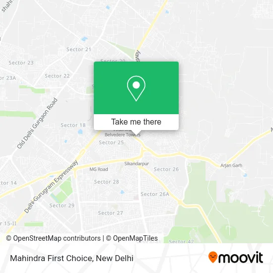 Mahindra First Choice map