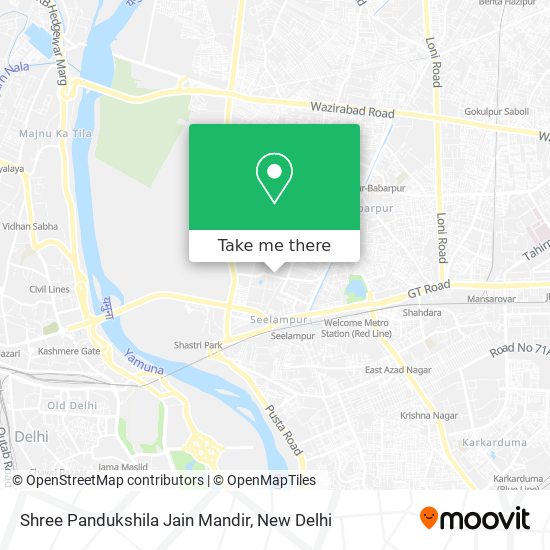 Shree Pandukshila Jain Mandir map