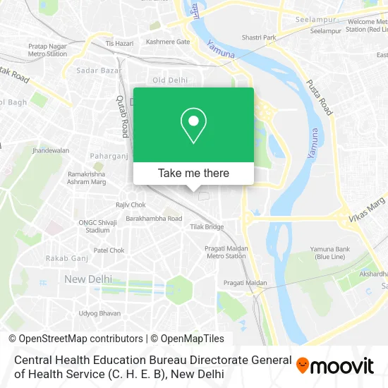 Central Health Education Bureau Directorate General of Health Service (C. H. E. B) map