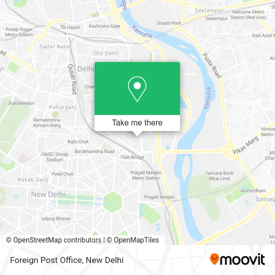 Foreign Post Office map