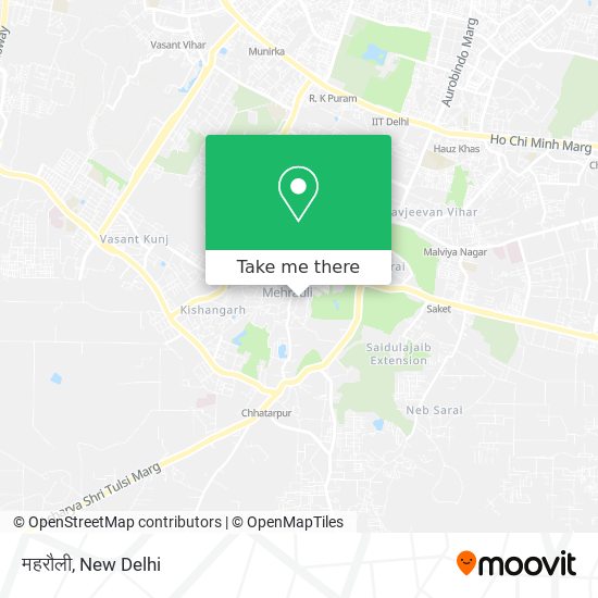 महरौली map