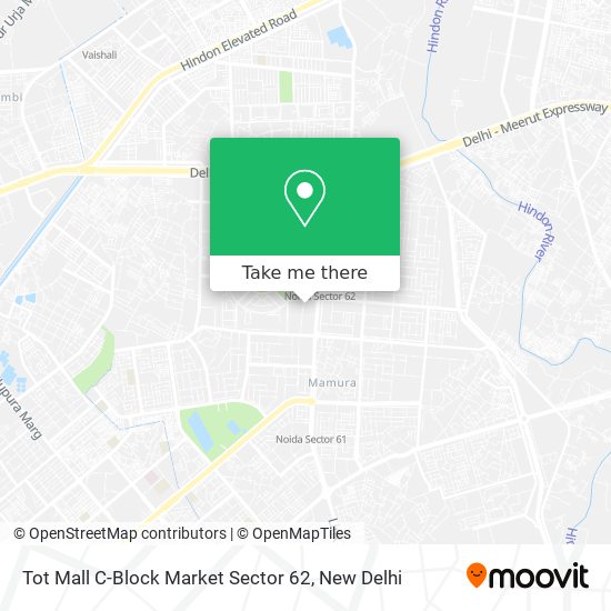 Tot Mall C-Block Market Sector 62 map