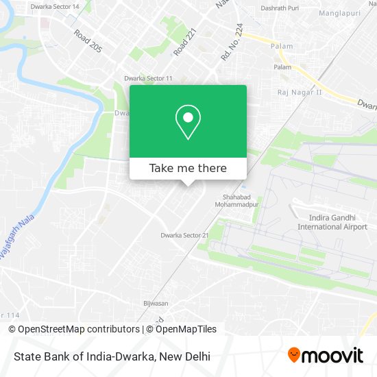 State Bank of India-Dwarka map