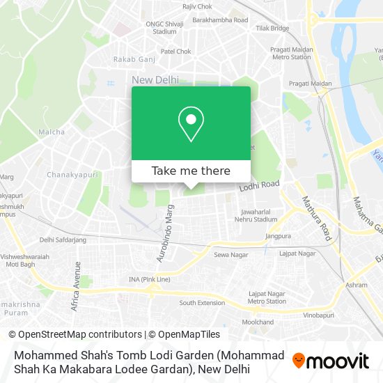 Mohammed Shah's Tomb Lodi Garden (Mohammad Shah Ka Makabara Lodee Gardan) map