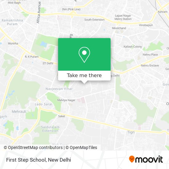 First Step School map