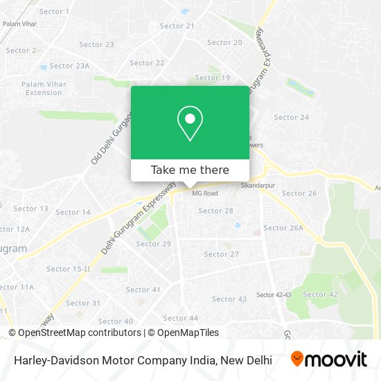 Harley-Davidson Motor Company India map
