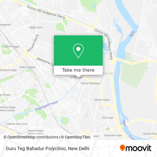 Guru Teg Bahadur Polyclinic map