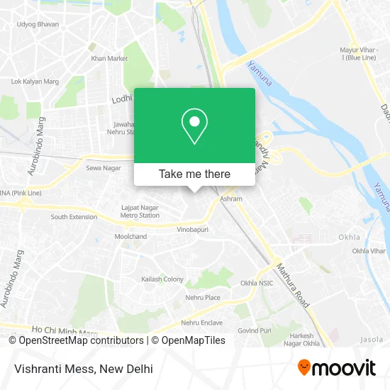 Vishranti Mess map
