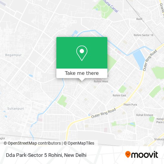 Dda Park-Sector 5 Rohini map