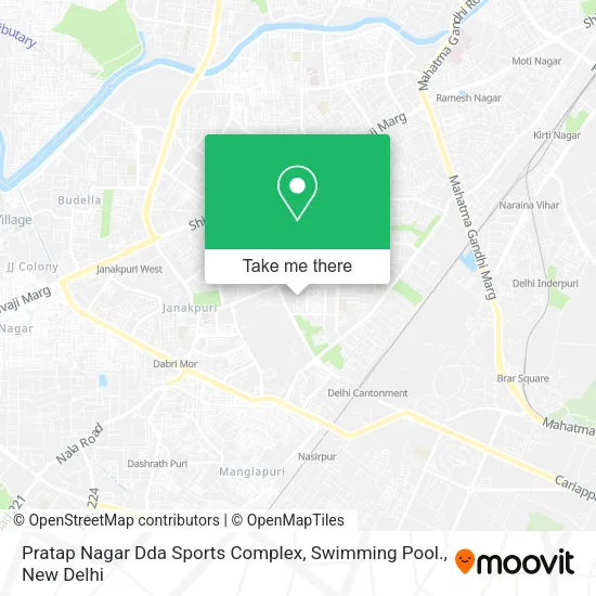 Pratap Nagar Dda Sports Complex, Swimming Pool. map