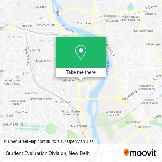 Student Evaluation Division map