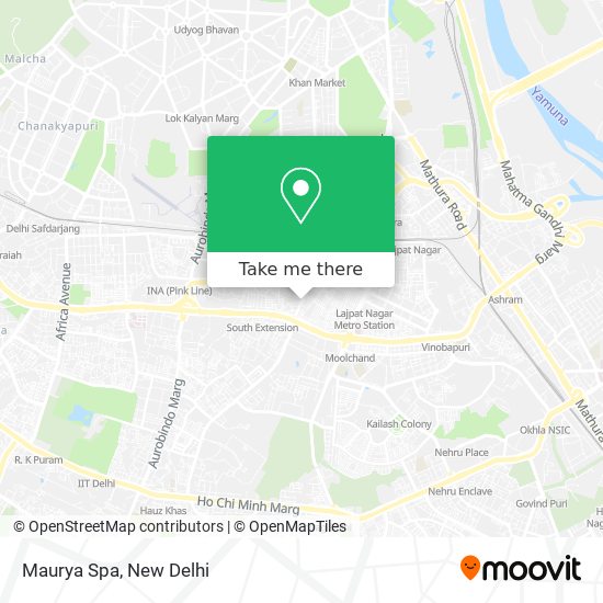 Maurya Spa map