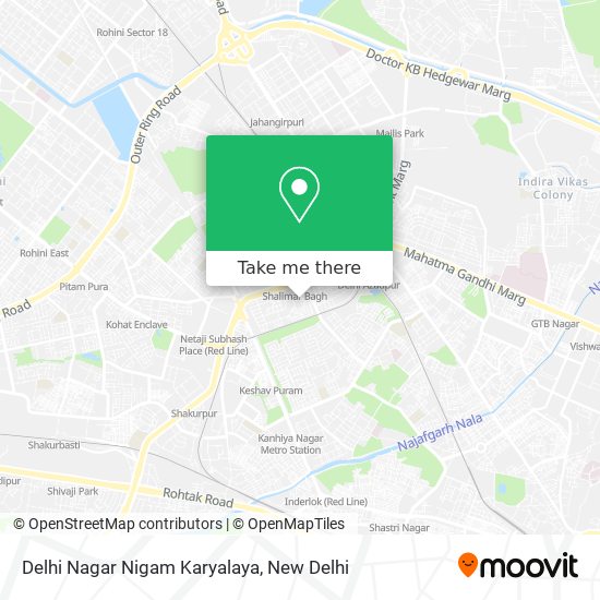 Delhi Nagar Nigam Karyalaya map