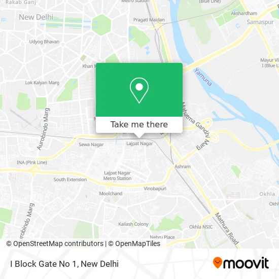 I Block Gate No 1 map