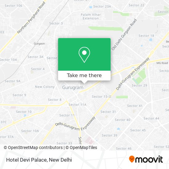 Hotel Devi Palace map