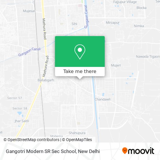 Gangotri Modern SR Sec School map