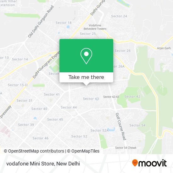 vodafone Mini Store map