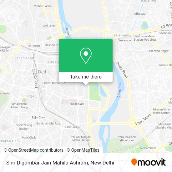 Shri Digambar Jain Mahila Ashram map