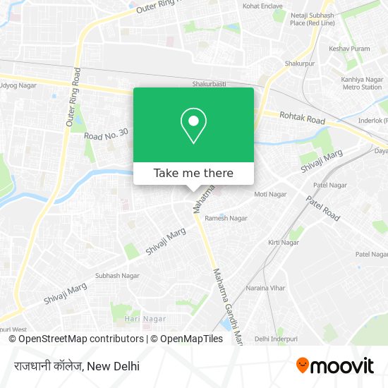राजधानी कॉलेज map