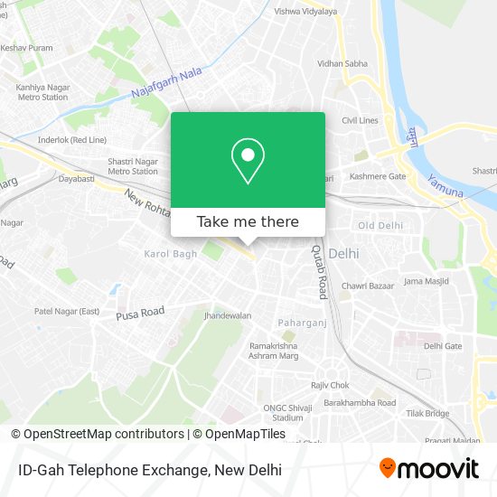 ID-Gah Telephone Exchange map