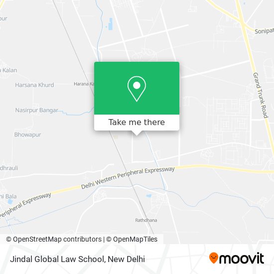 Jindal Global Law School map