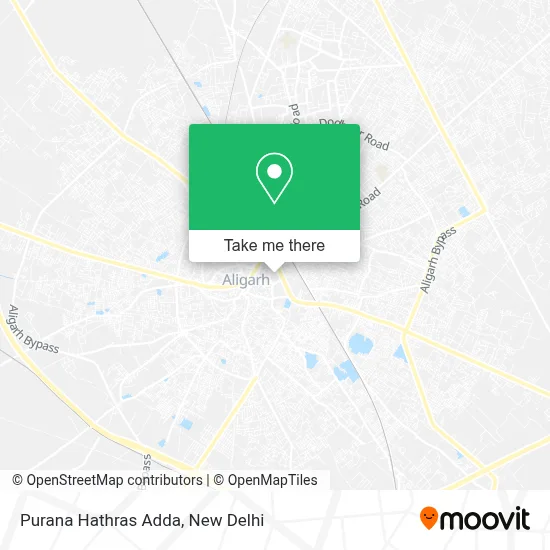 Purana Hathras Adda map