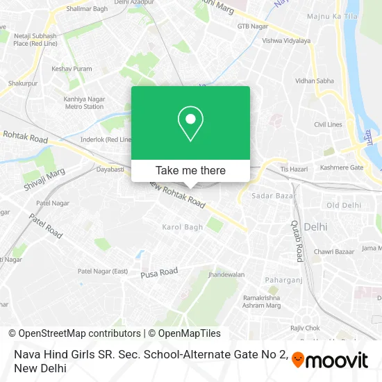 Nava Hind Girls SR. Sec. School-Alternate Gate No 2 map