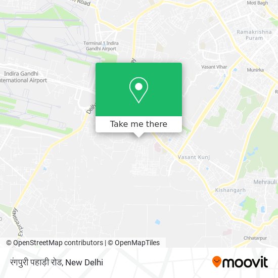 रंगपुरी पहाड़ी रोड map