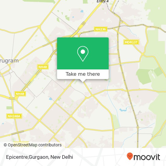 Epicentre,Gurgaon map