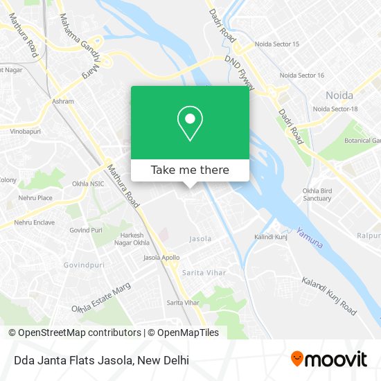 Dda Janta Flats Jasola map