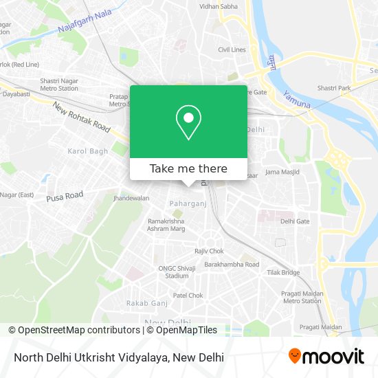 North Delhi Utkrisht Vidyalaya map