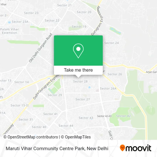 Maruti Vihar Community Centre Park map