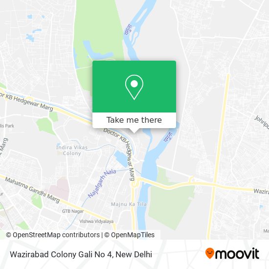 Wazirabad Colony Gali No 4 map
