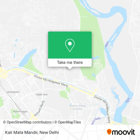 Kali Mata Mandir map