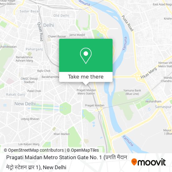 Pragati Maidan Metro Station Gate No. 1 (प्रगति मैदान मेट्रो स्टेशन द्वार 1) map