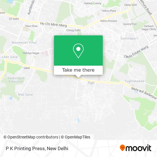 P K Printing Press map