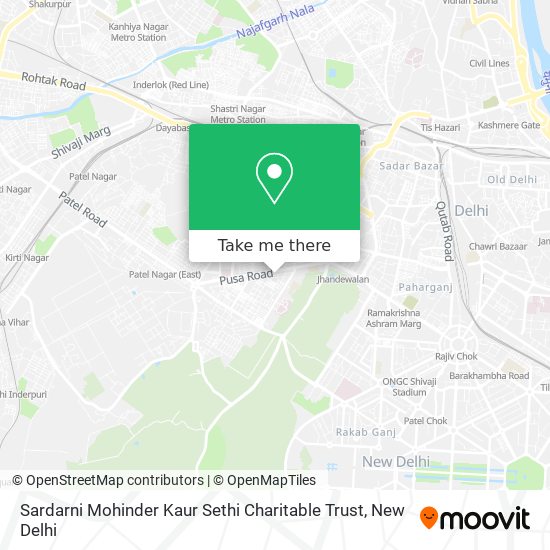 Sardarni Mohinder Kaur Sethi Charitable Trust map