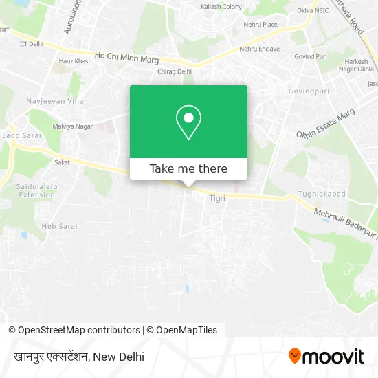 खानपुर एक्सटेंशन map