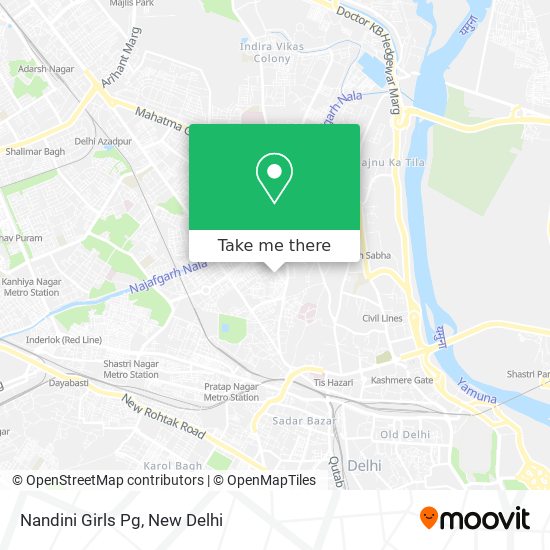 Nandini Girls Pg map