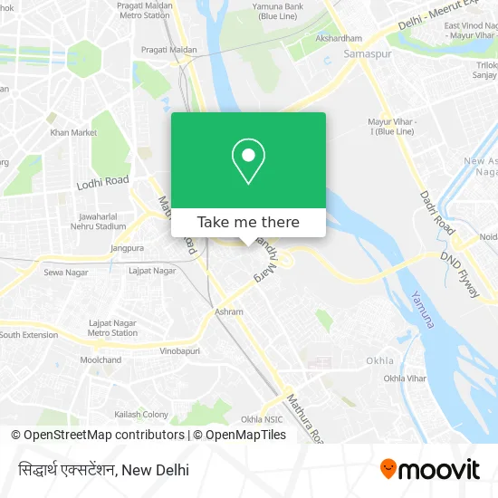 सिद्धार्थ एक्सटेंशन map