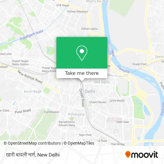 खारी बावली मार्ग map