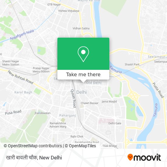 खारी बावली चौक map