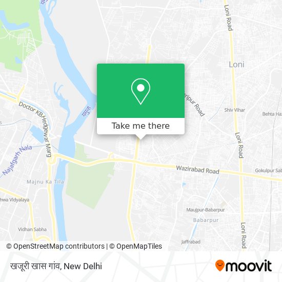 खजूरी खास गांव map
