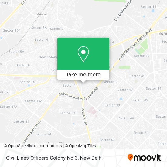 Civil Lines-Officers Colony No 3 map
