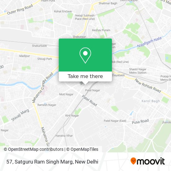 57, Satguru Ram Singh Marg map