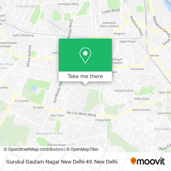 Gurukul Gautam Nagar New Delhi-49 map